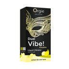 Orgie Dual Vibe! Gin & Tonic Limón – Gel Vibrador Besable – Nivel 5