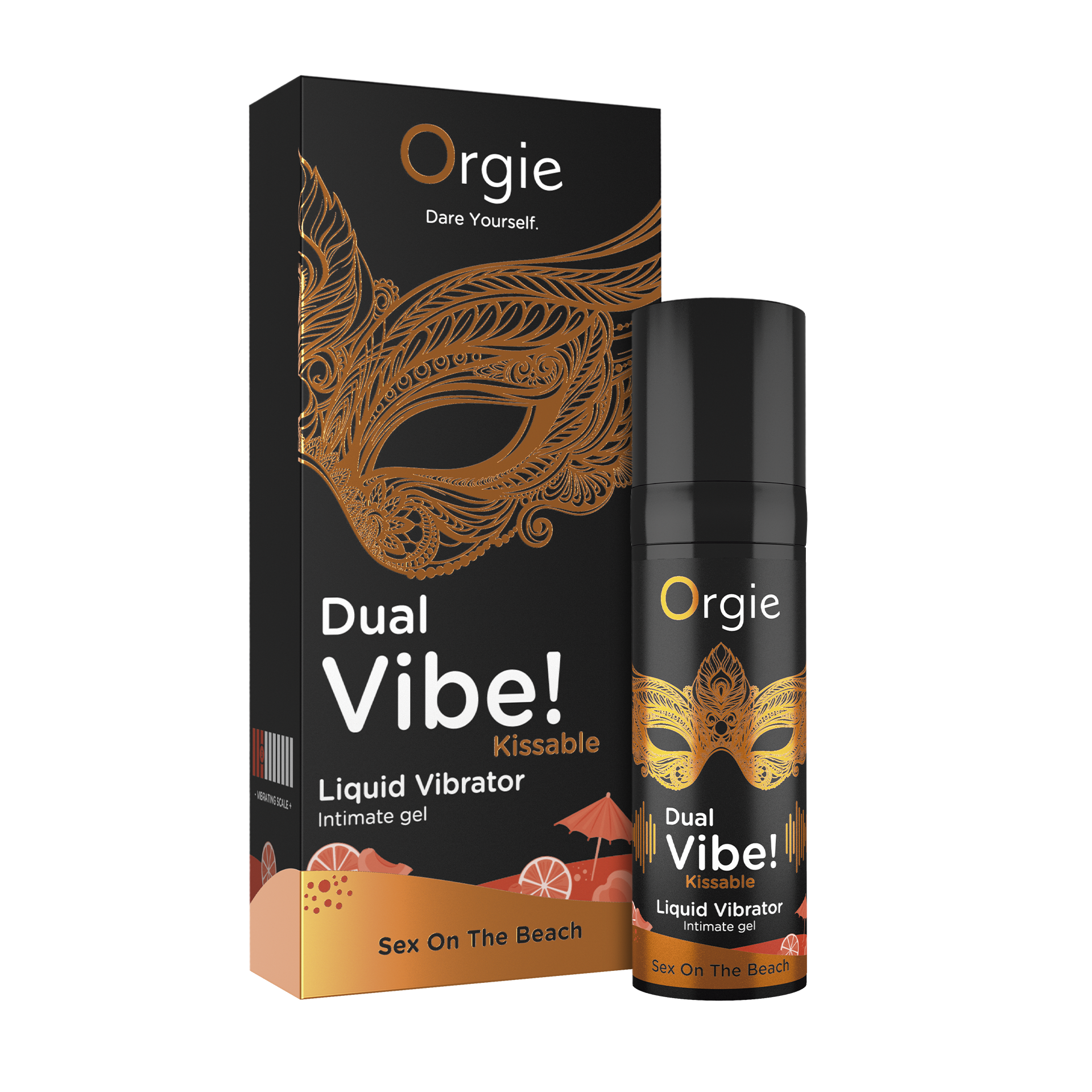 Orgie Dual Vibe! Sex On The Beach Kissable Vibrator Gel – Level 3