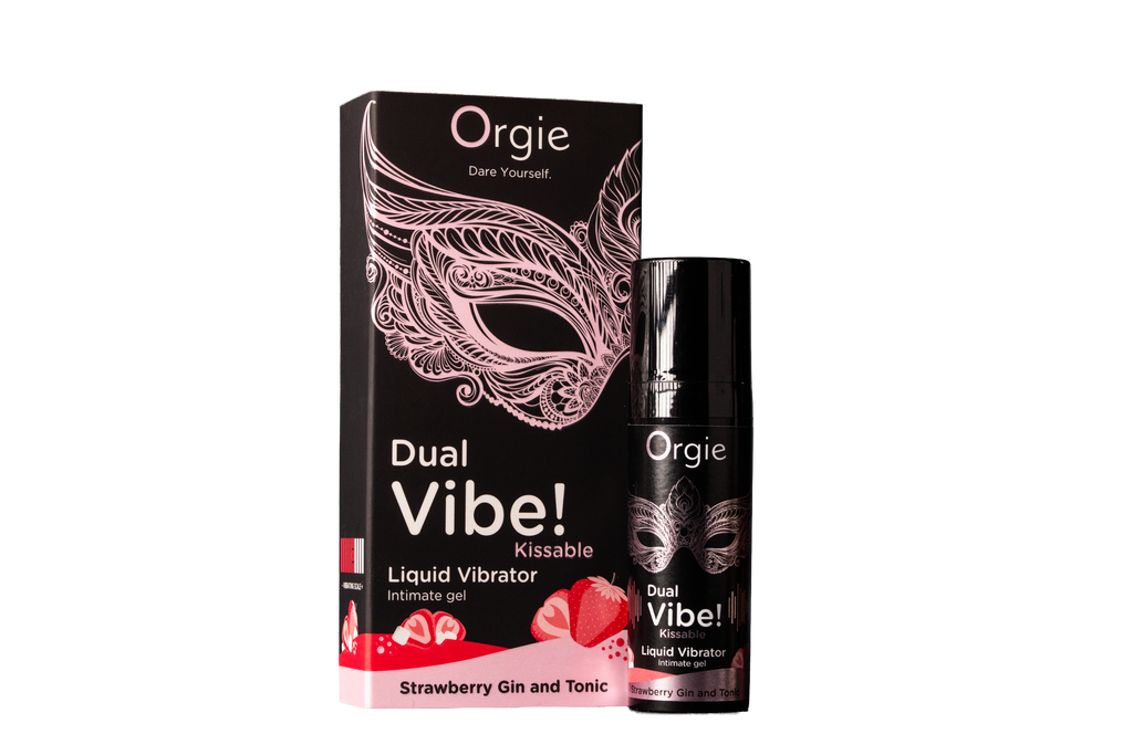 Orgie Dual Vibe! Gin & Tonic Fresa – Gel Vibrador Besable – Nivel 6