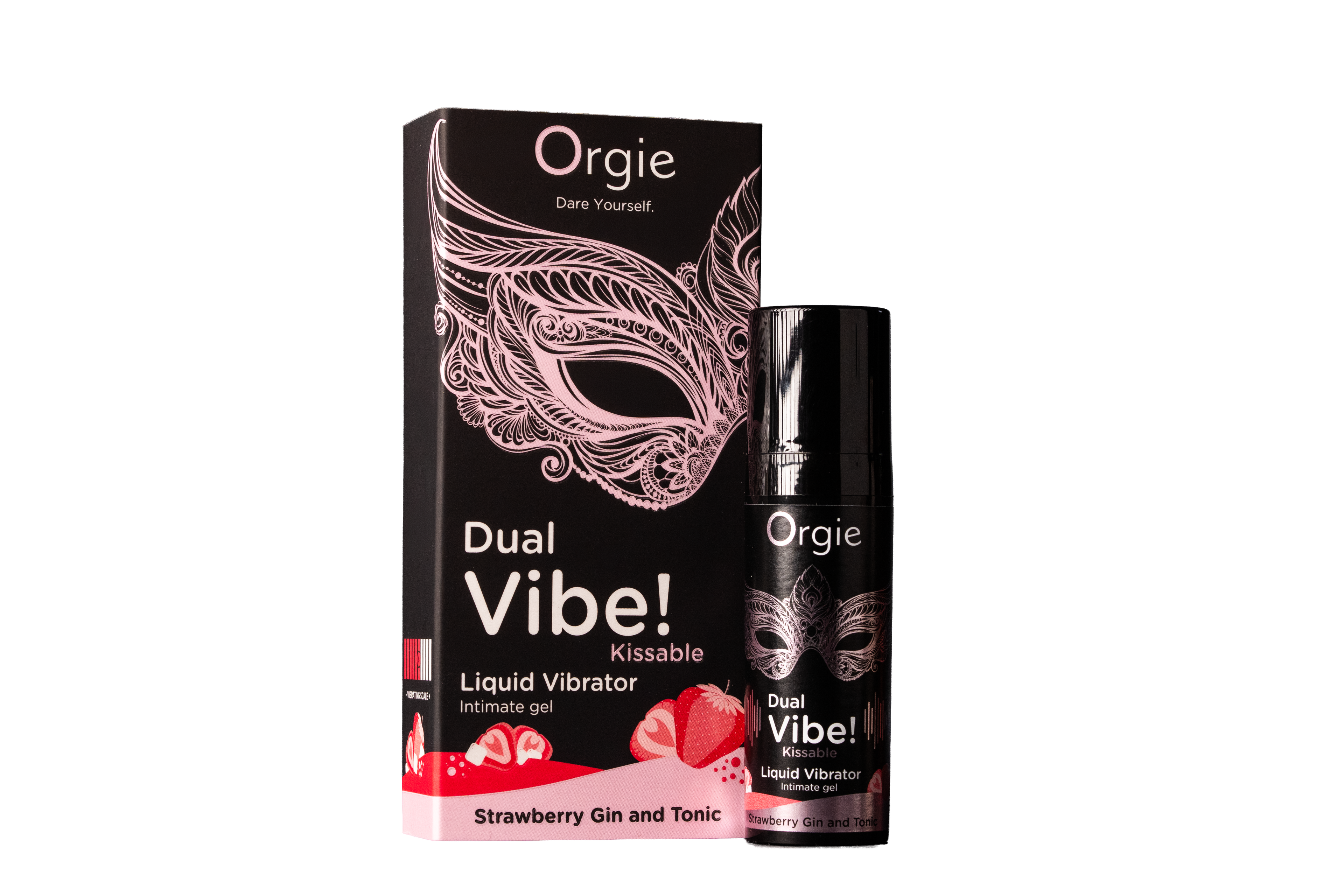 Orgie Dual Vibe! Gin & Tonic Fresa – Gel Vibrador Besable – Nivel 6