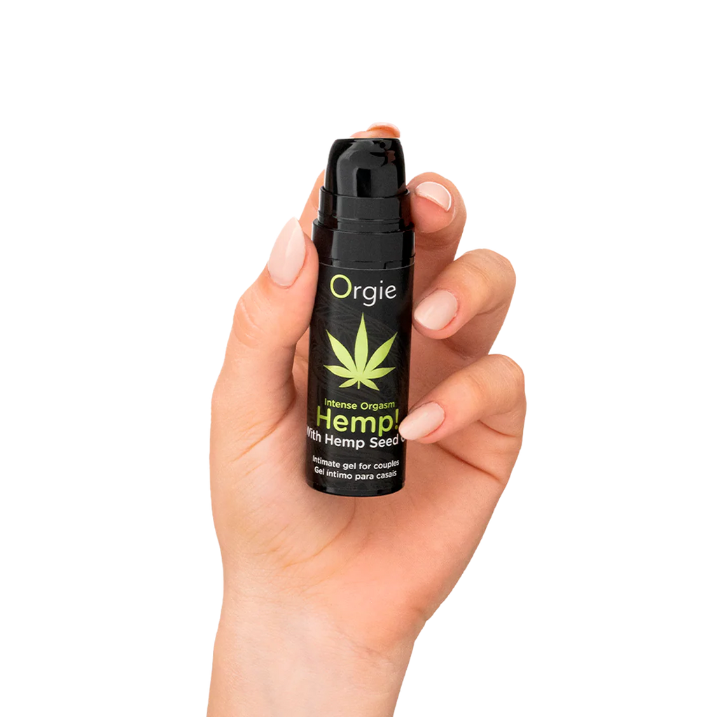 ORGIE | Hemp! Intense Orgasm – Gel íntimo estimulante con aceite de semilla de cáñamo (calor y frío) – Escala vibratoria 7