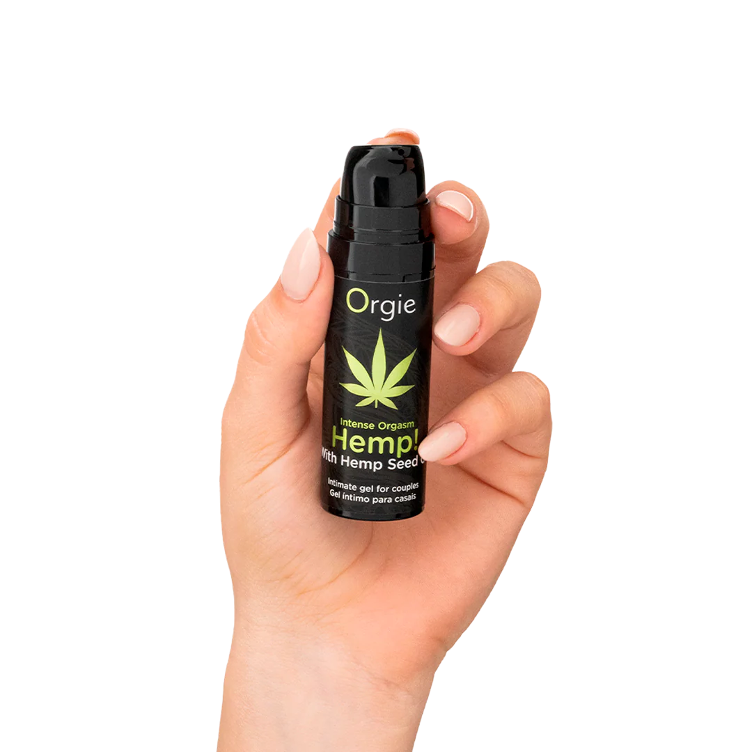 ORGIE | Hemp! Intense Orgasm – Gel íntimo estimulante con aceite de semilla de cáñamo (calor y frío) – Escala vibratoria 7