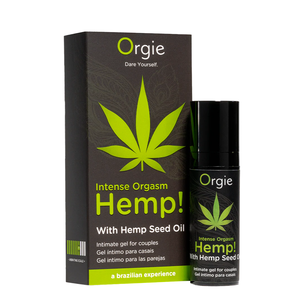ORGIE | Hemp! Intense Orgasm – Gel íntimo estimulante con aceite de semilla de cáñamo (calor y frío) – Escala vibratoria 7