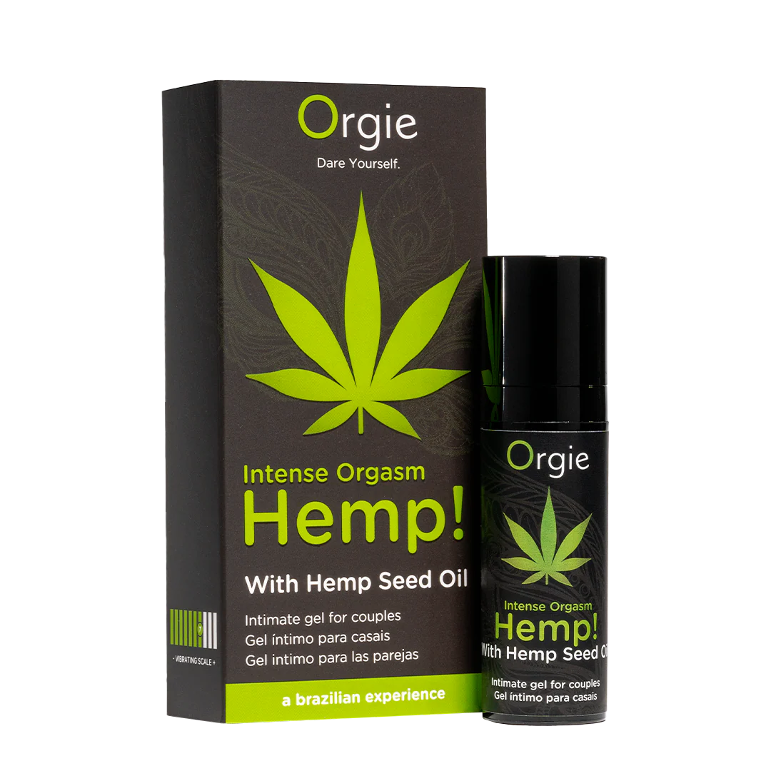 ORGIE | Hemp! Intense Orgasm – Gel íntimo estimulante con aceite de semilla de cáñamo (calor y frío) – Escala vibratoria 7