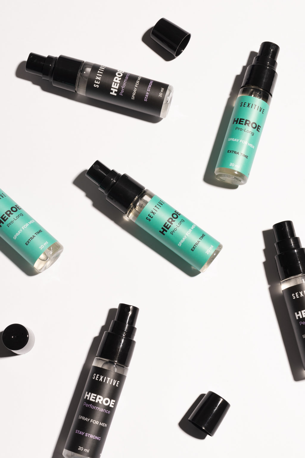 SEXITIVE | HEROE Pro-Long Extra Time – Spray retardante masculino con efecto frío – 20 ml