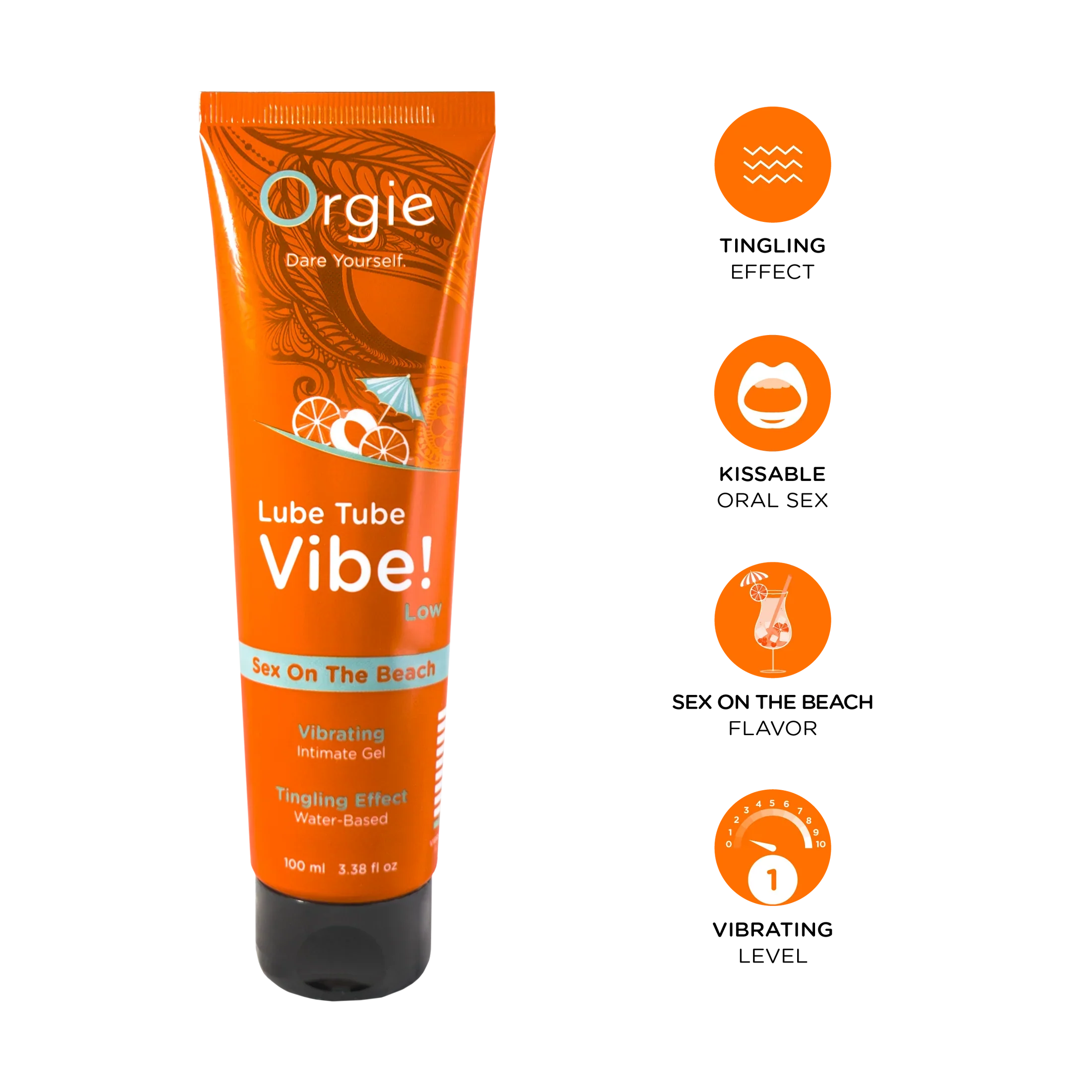 Orgie LUBE TUBE VIBE! – Geles íntimos besables a base de agua con efecto vibrador