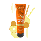 Orgie Lube Tube Vibe! Piña Colada – Kissable Vibrating Gel – Level 2