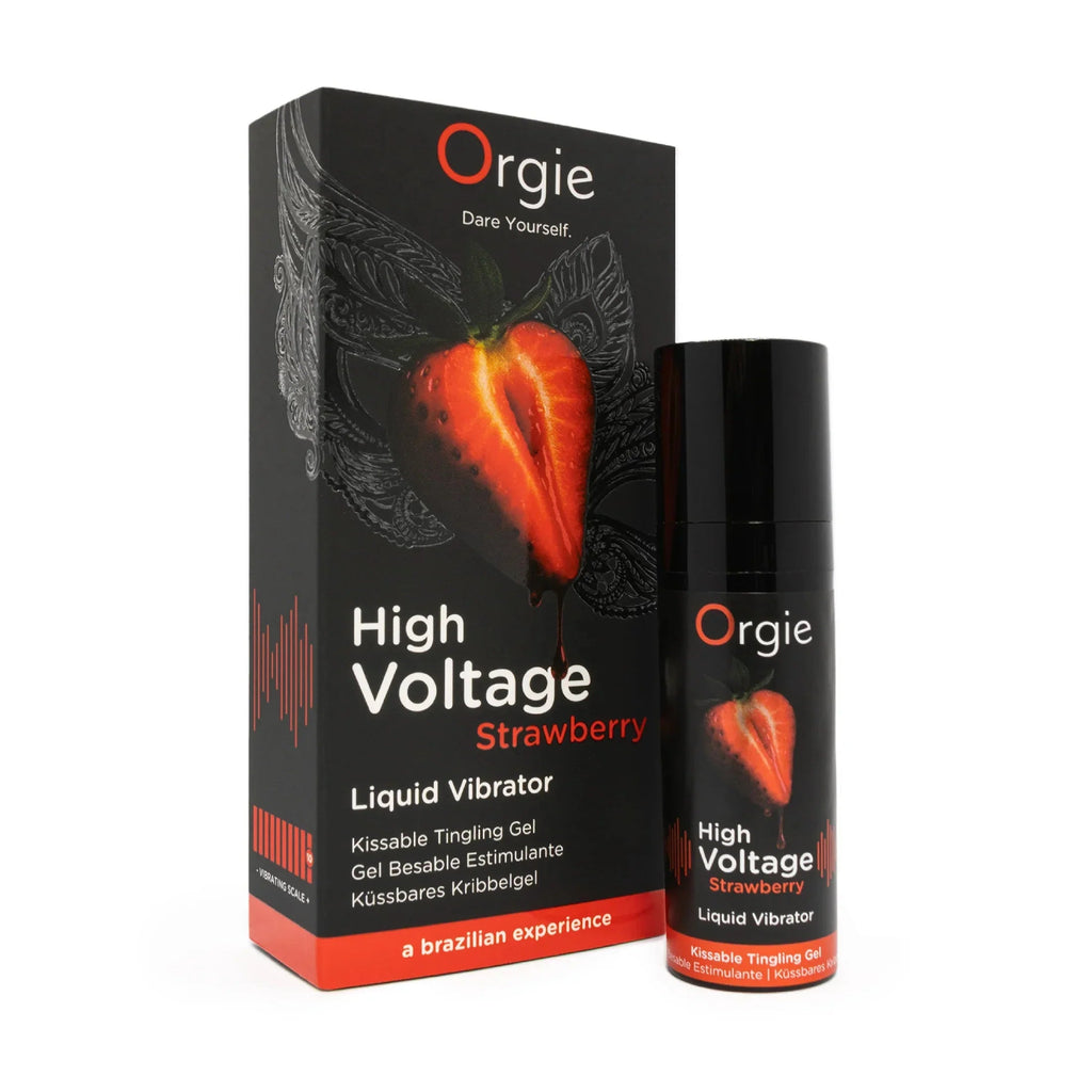 ORGIE | High Voltage Strawberry – Gel Vibrador Líquido Besable