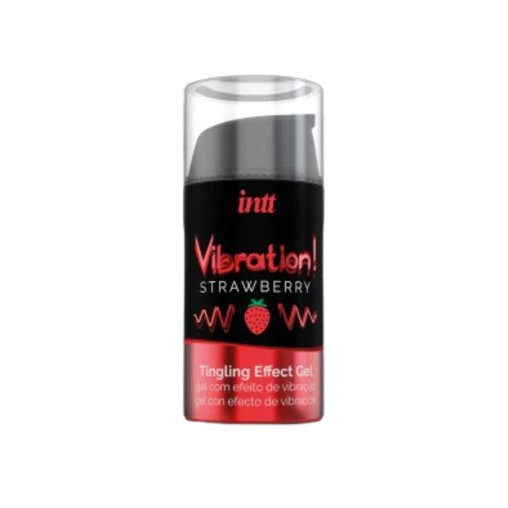 INTT | Strawberry Gel Vibrador – Vibración e Intensa Pulsación – 15 ml