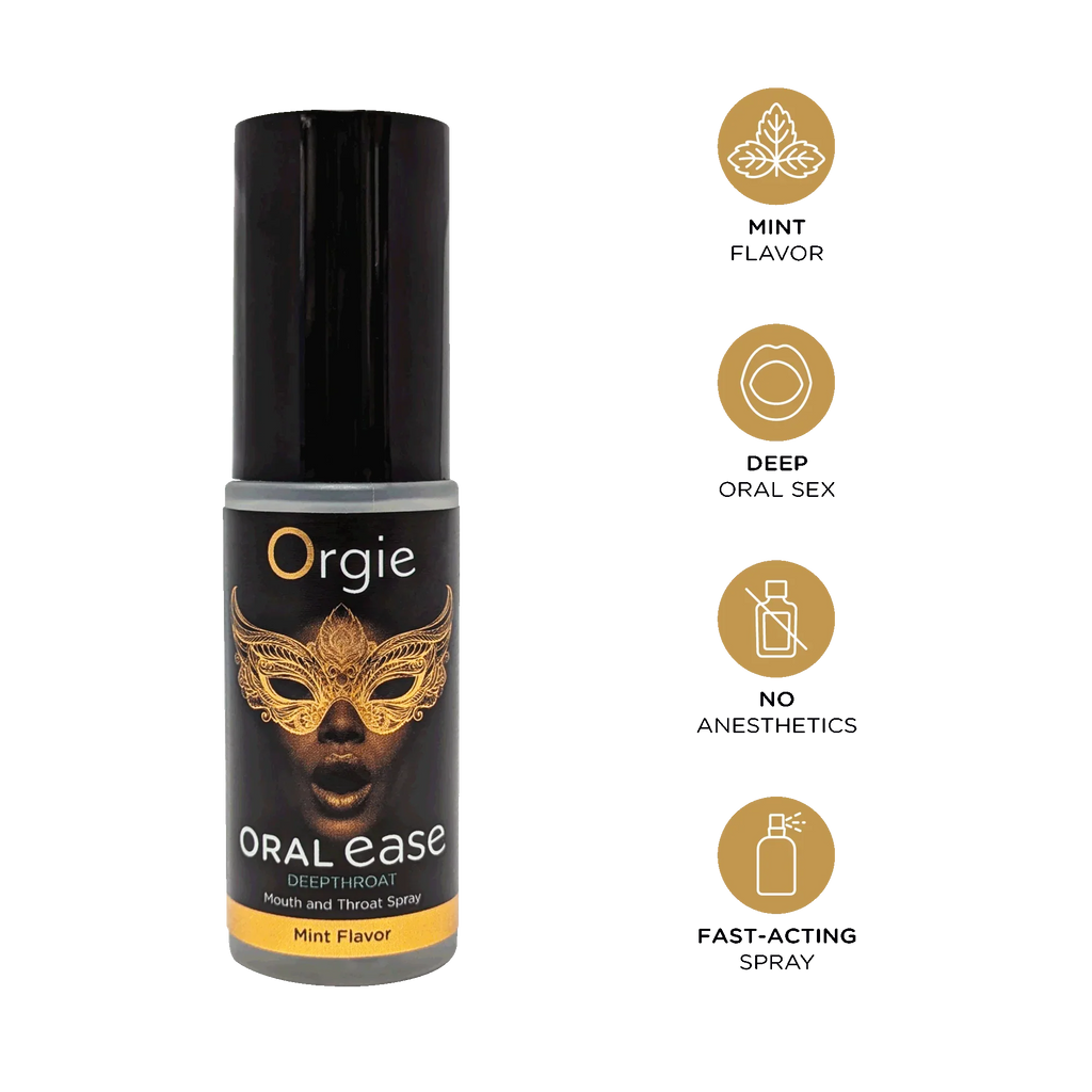 Orgie ORAL EASE DEEPTHROAT – Espray de menta para boca y garganta