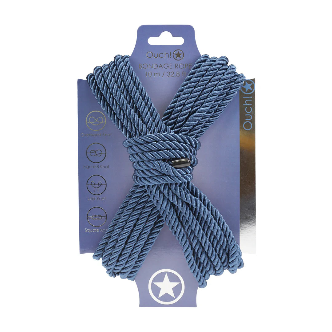 OUCH! | Cuerda Bondage de Poliéster – Cuerda Shibari de Inspiración Japonesa – 10 m / 32,8 ft – 8 colores