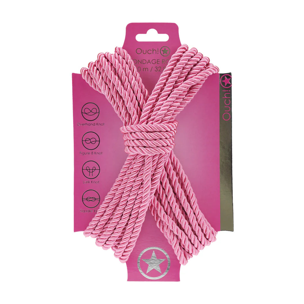 OUCH! | Cuerda Bondage de Poliéster – Cuerda Shibari de Inspiración Japonesa – 10 m / 32,8 ft – 8 colores
