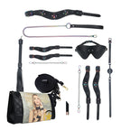 OUCH! | Venice Collection – 8-Piece BDSM Kit with Handbag – Black