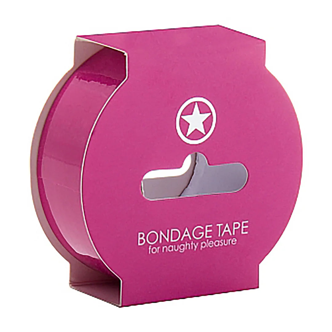 OUCH! | Non-Sticky Bondage Tape – 17.5 m / 57.4 ft – Black / Red / Pink