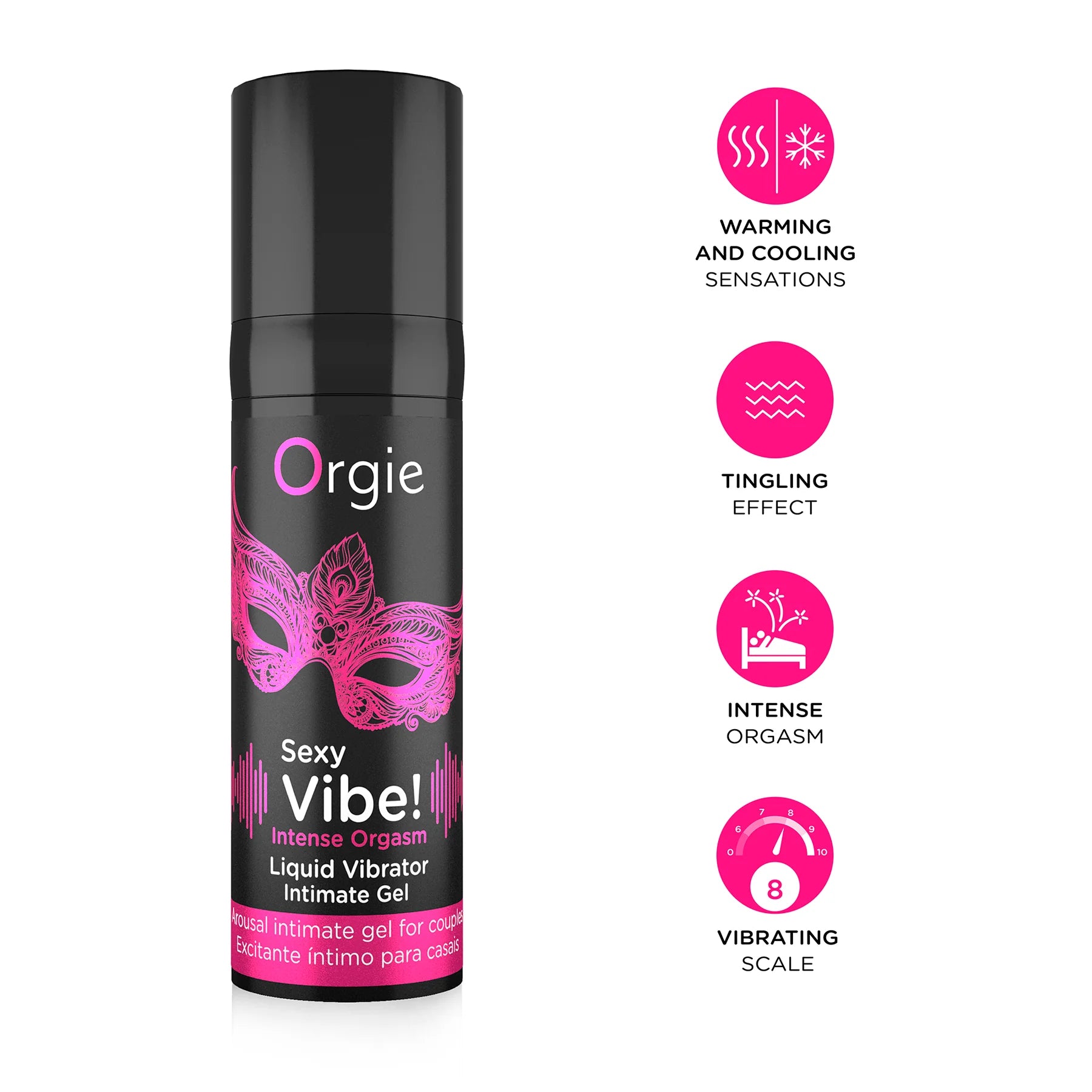 ORGIE | Sexy Vibe! Gel íntimo estimulante – 4 variantes (Classic / Hot Fresa / Intense Orgasm / High Voltage)