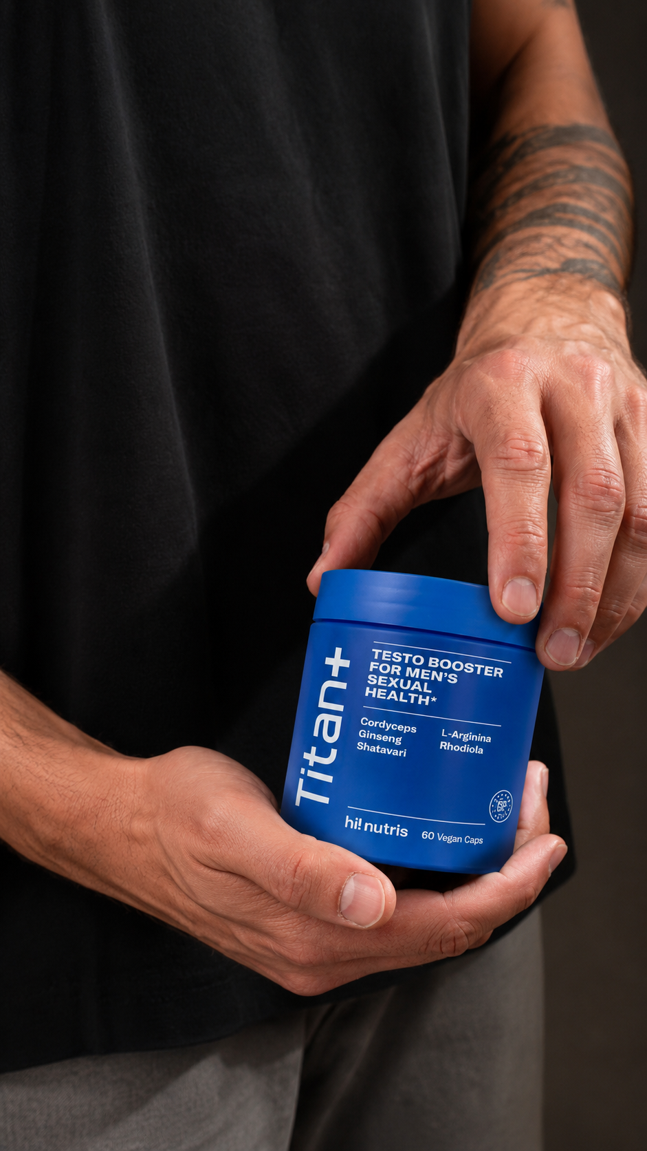SEXITIVE | TITAN+ – Booster de Testo para la Salud Masculina – 60 Cápsulas Veganas