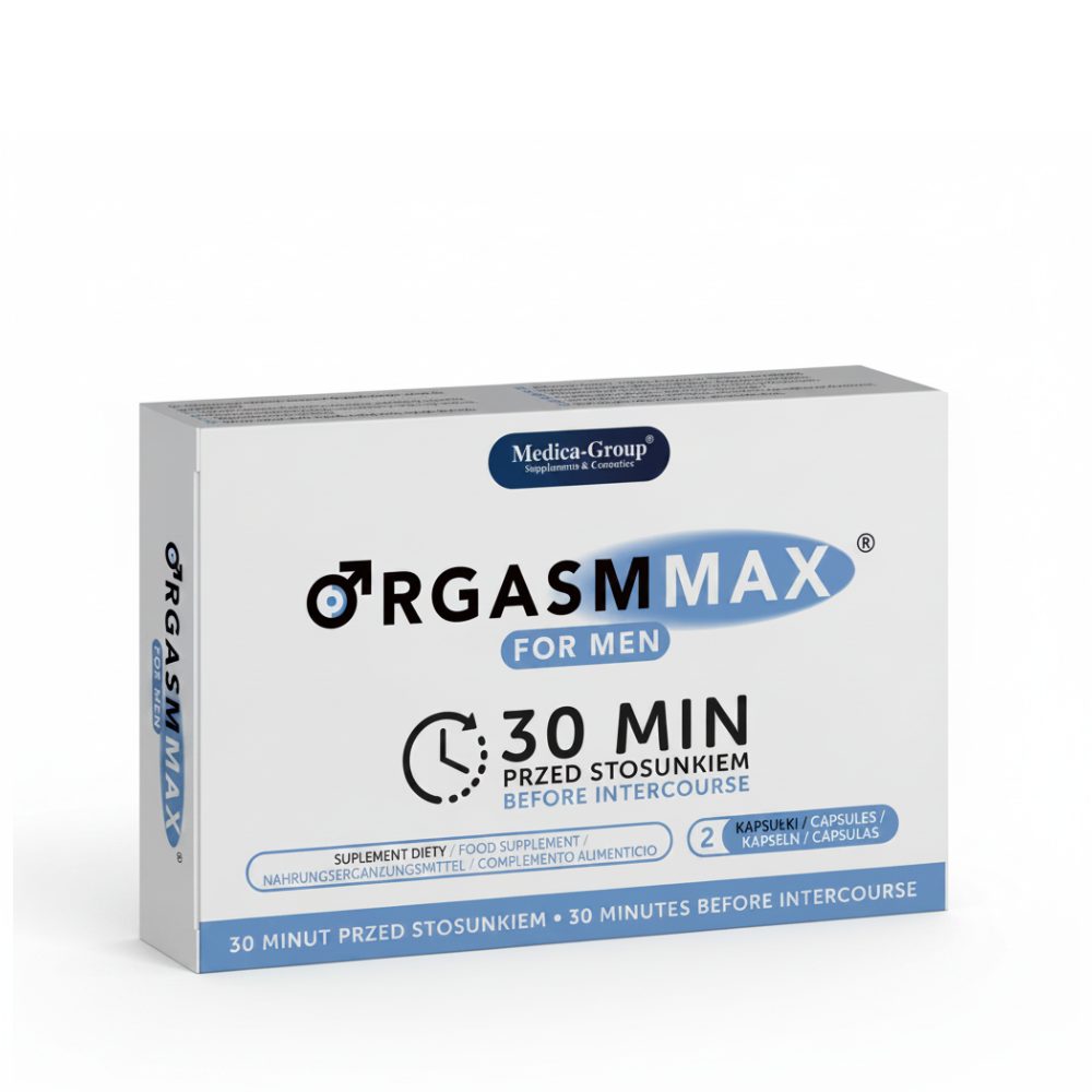 Medica Group Orgasm Max Cápsulas para Hombre – Vitalidad y Rendimiento – 2 cápsulas