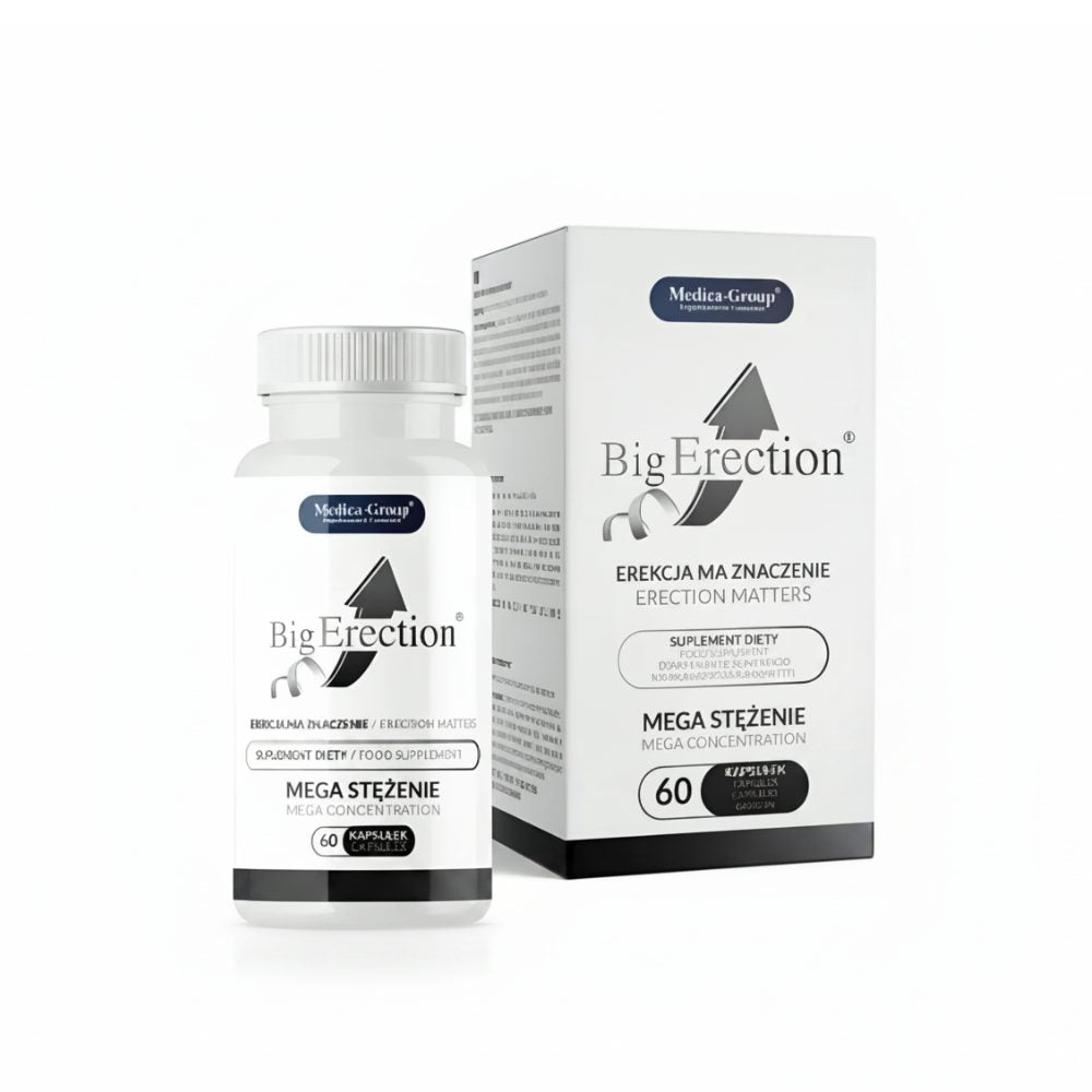 MEDICA GROUP | BigErection – Cápsulas de Vitalidad y Rendimiento Masculino – 60 Cápsulas