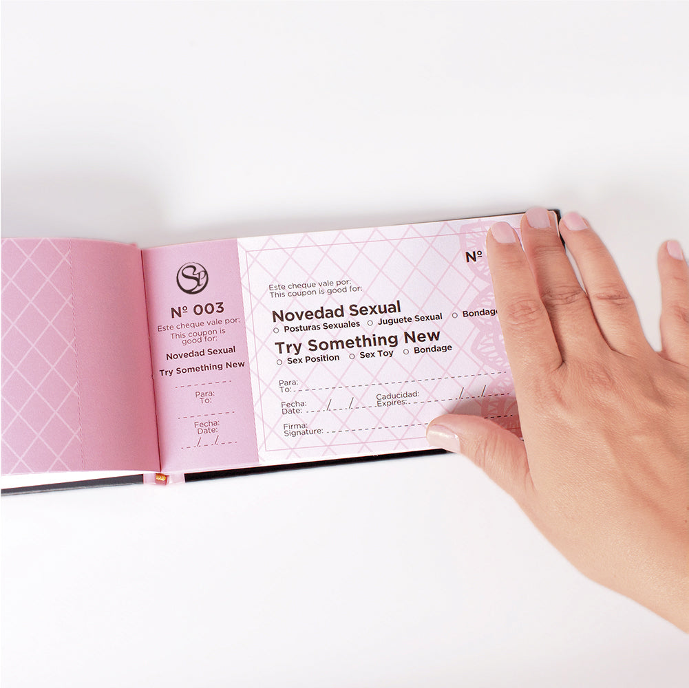 SECRET PLAY | Cincuenta Pequeños Retos – Cuaderno Bilingüe de Cheques Eróticos (ES/EN)