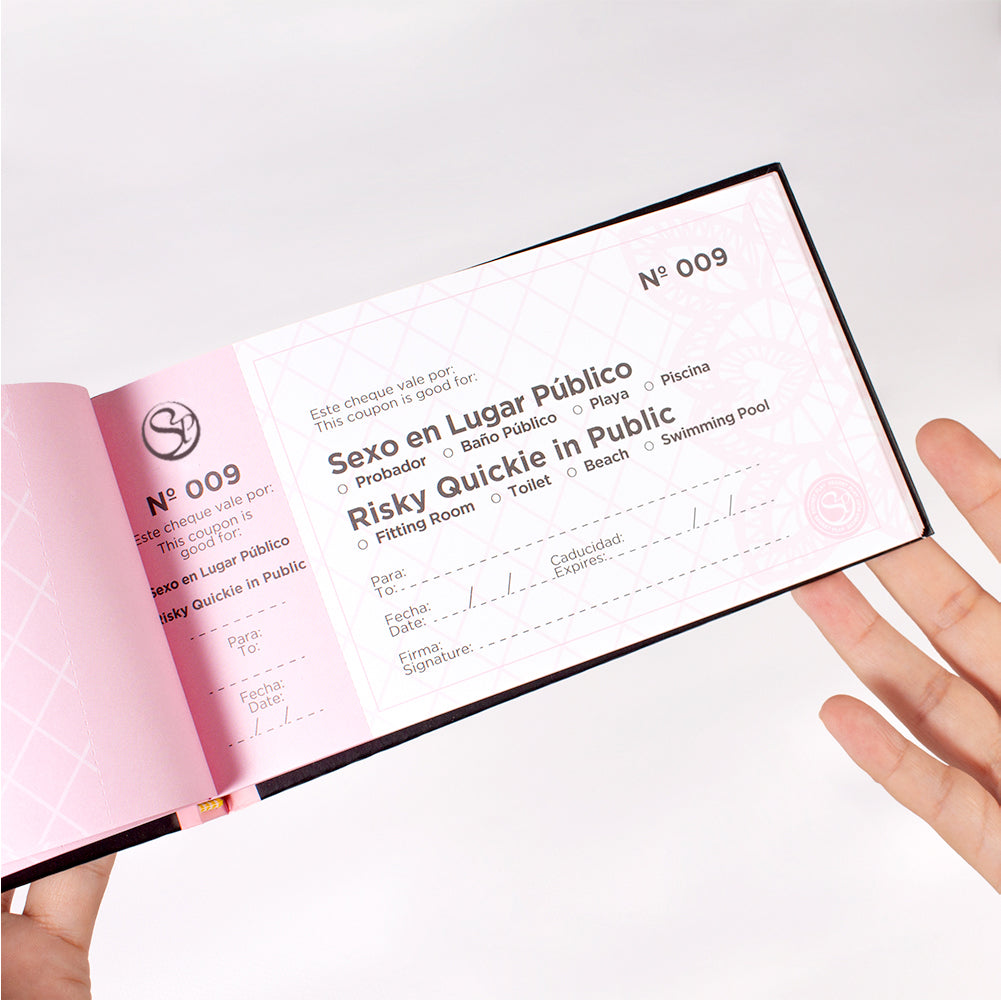 SECRET PLAY | Cincuenta Pequeños Retos – Cuaderno Bilingüe de Cheques Eróticos (ES/EN)