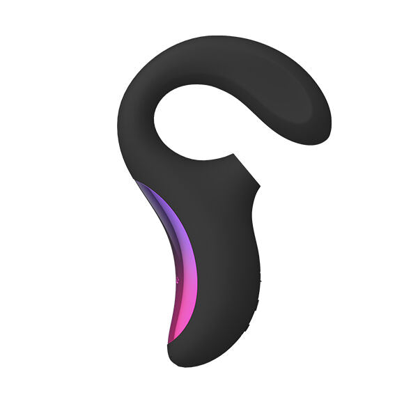 LELO ENIGMA™ MASAJEADOR DE DOBLE SUCCIÓN Y ESTIMULACIÓN – Placer dual profundo en negro/morado