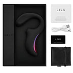 LELO ENIGMA™ MASAJEADOR DE DOBLE SUCCIÓN Y ESTIMULACIÓN – Placer dual profundo en negro/morado