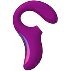 LELO ENIGMA™ MASAJEADOR DE DOBLE SUCCIÓN Y ESTIMULACIÓN – Placer dual profundo en negro/morado