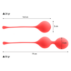 INTENSE Kendall Kegel Balls Training Set – Red / Blue (28 g + 50 g)
