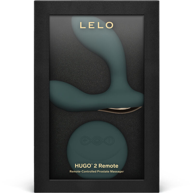 LELO – HUGO™ 2 Masajeador de próstata con control remoto – Verde y negro