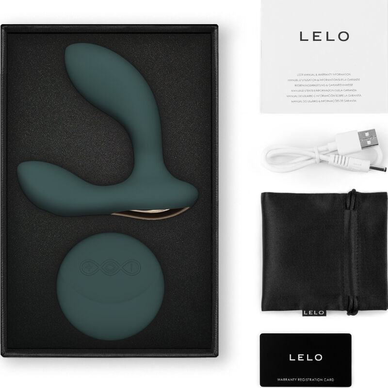 LELO – HUGO™ 2 Masajeador de próstata con control remoto – Verde y negro
