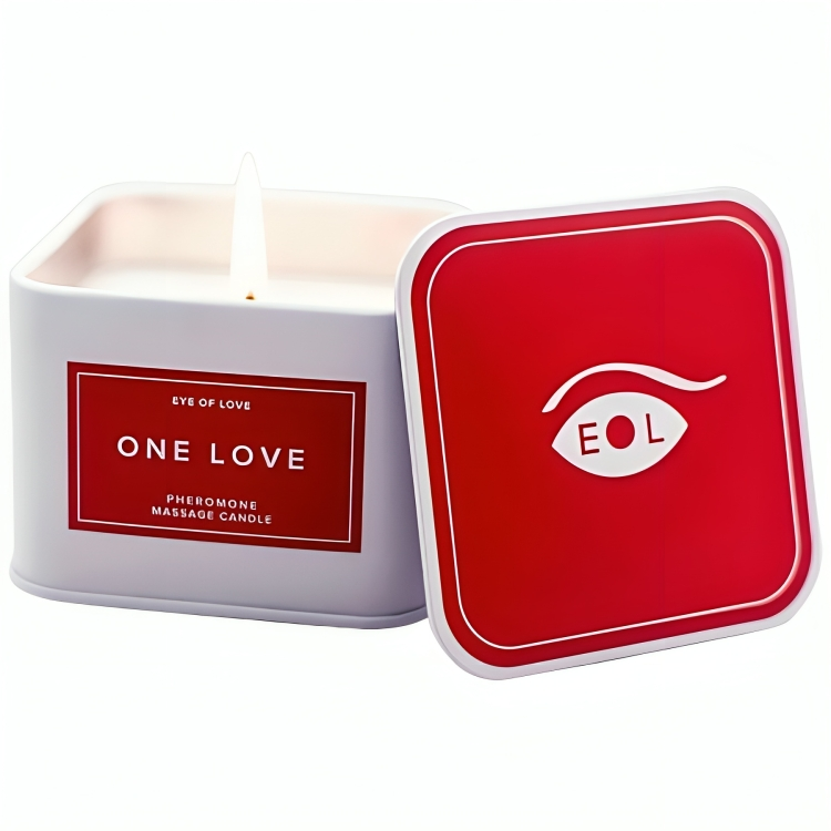 EYE OF LOVE | Vela de Masaje de Feromonas 3 en 1 para Mujeres – One Love – 150 ml