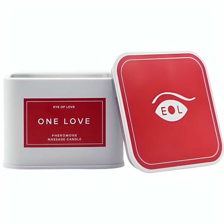 Eye of Love | Vela de Masaje de Feromonas 3 en 1 para Mujeres – One Love – 150 ml