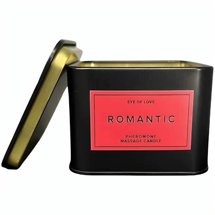 EYE OF LOVE | Vela de Masaje de Feromonas 3 en 1 para Hombres – Romantic – 150 ml