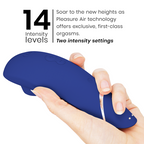 WOMANIZER | Premium 2 – Estimulador de clítoris con Pleasure Air y Autopilot – IPX7 sumergible – Negro / Gris cálido / Blueberry / Raspberry