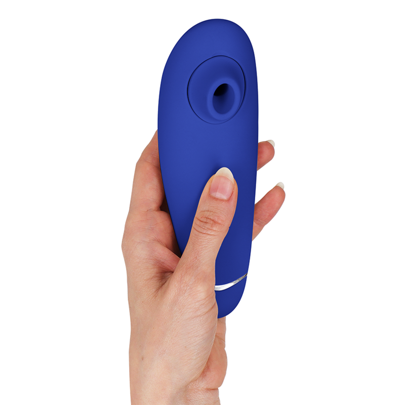 WOMANIZER | Premium 2 – Estimulador de clítoris con Pleasure Air y Autopilot – IPX7 sumergible – Negro / Gris cálido / Blueberry / Raspberry