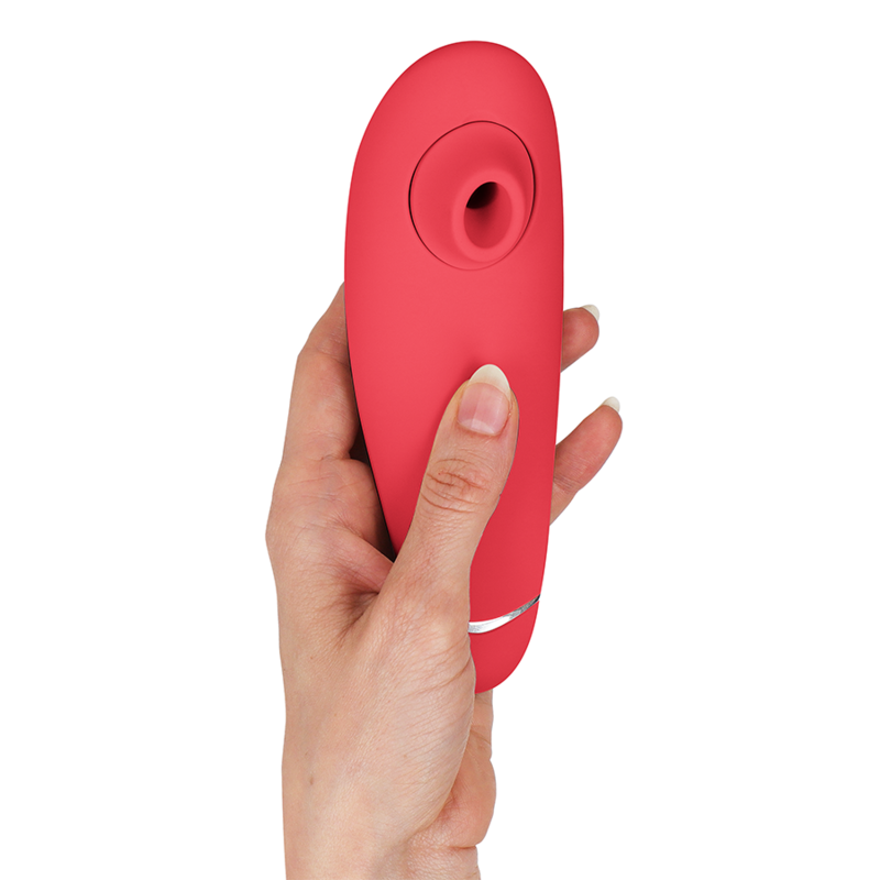 WOMANIZER | Premium 2 – Estimulador de clítoris con Pleasure Air y Autopilot – IPX7 sumergible – Negro / Gris cálido / Blueberry / Raspberry
