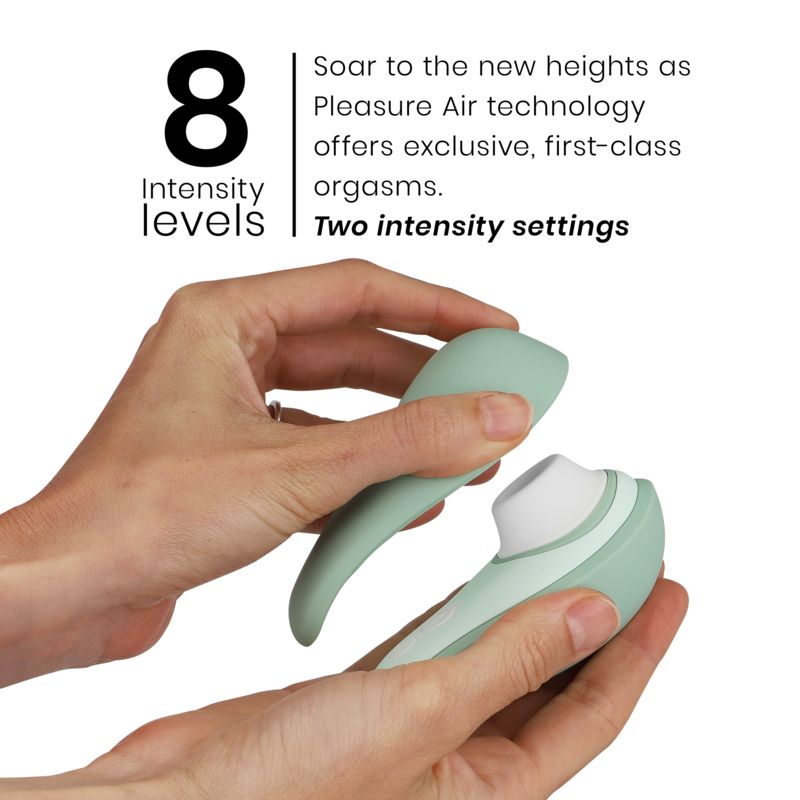 WOMANIZER | Liberty 2 – Compact Clitoral Stimulator with Pleasure Air – Magnetic Cap – Pink / Light Green / Blue