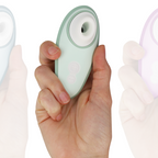 WOMANIZER | Liberty 2 – Compact Clitoral Stimulator with Pleasure Air – Magnetic Cap – Pink / Light Green / Blue