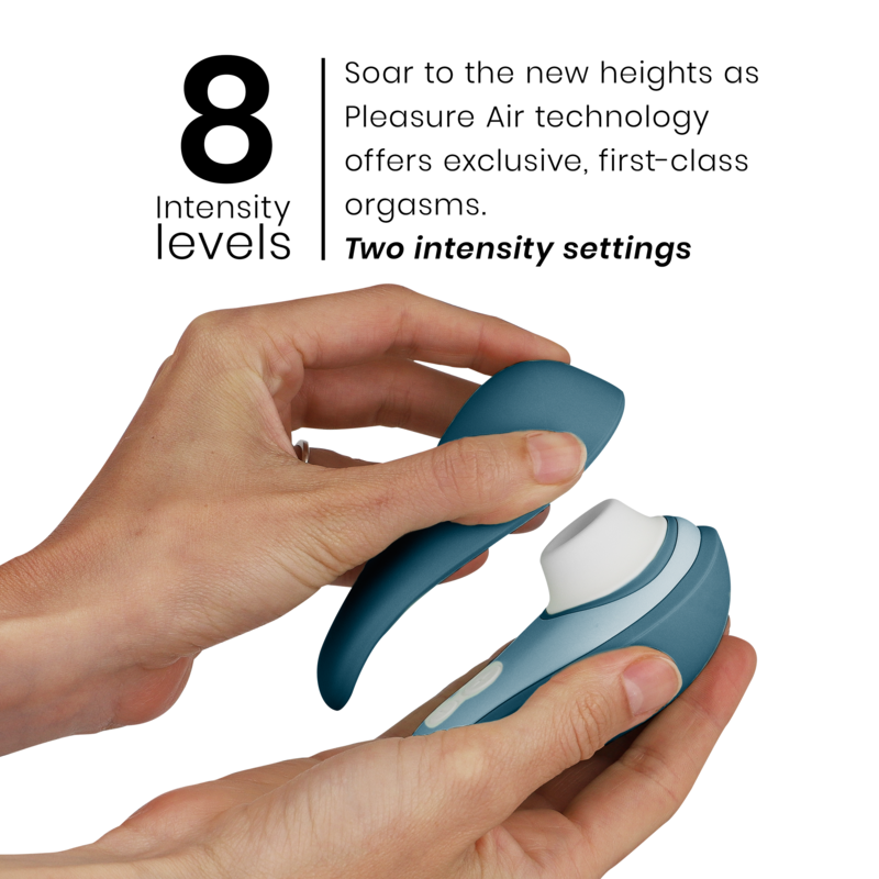WOMANIZER | Liberty 2 – Compact Clitoral Stimulator with Pleasure Air – Magnetic Cap – Pink / Light Green / Blue