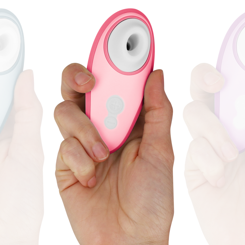 WOMANIZER | Liberty 2 – Compact Clitoral Stimulator with Pleasure Air – Magnetic Cap – Pink / Light Green / Blue