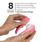 WOMANIZER | Liberty 2 – Compact Clitoral Stimulator with Pleasure Air – Magnetic Cap – Pink / Light Green / Blue