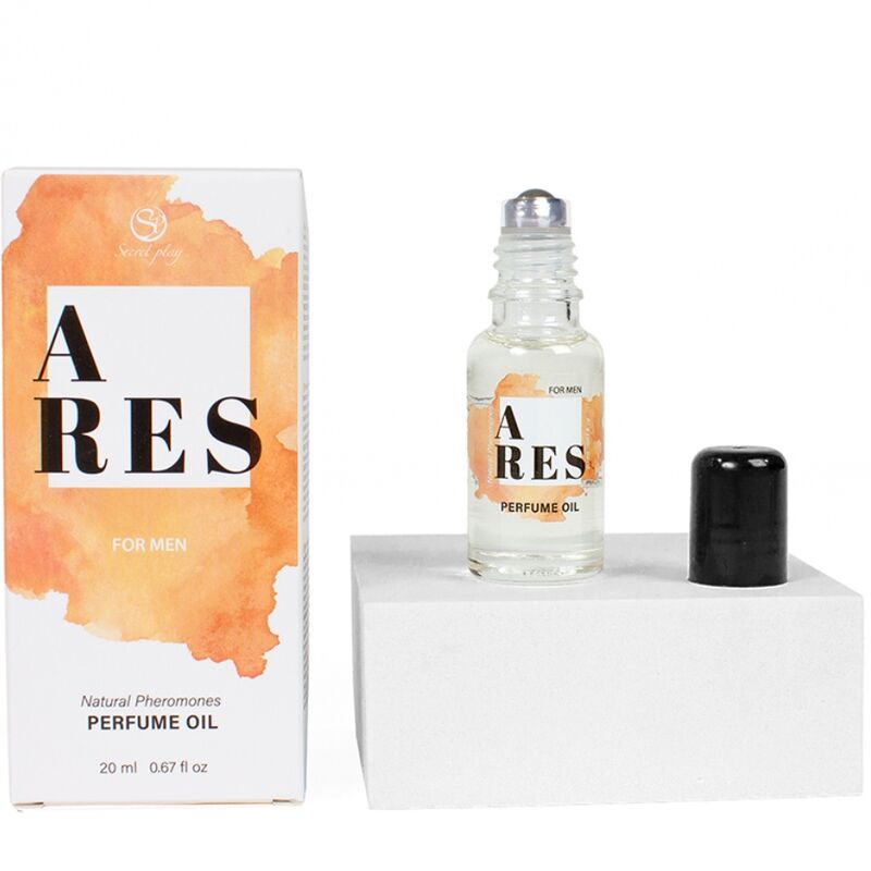 SECRET PLAY | Ares Aceite Perfume con Feromonas para Hombres – Con extracto de trufa negra – Roll-On – 20 ml