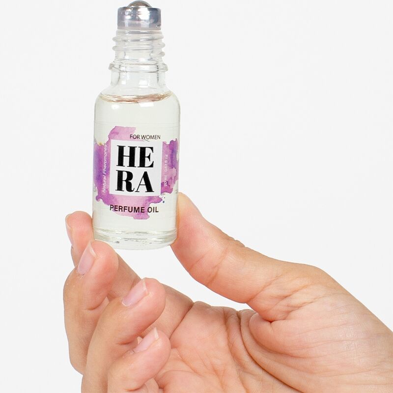 SECRET PLAY | Hera Aceite Perfume con Feromonas para Mujeres – Con trufa negra, pera, gardenia y vainilla – Roll-On – 20 ml