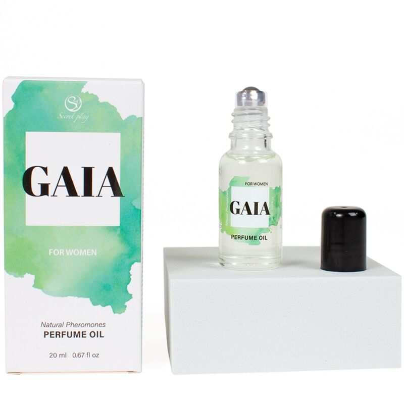 SECRET PLAY | Gaia Pheromone Perfume Oil for Women – With Black Truffle Extract, Passion Fruit, Strawberry, Jasmine & Lily of the Valley – Roll-On – 20 ml