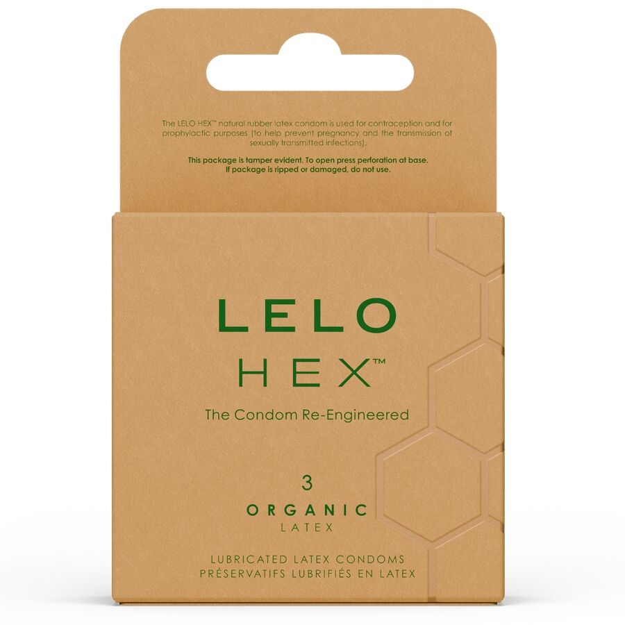 LELO HEX™ Preservativos Pack 3 – Original, Organic y XL