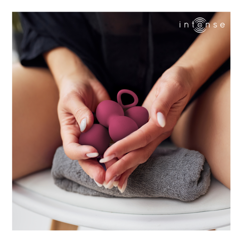 INTENSE Charli Kit de Bolas Kegel – Set Progresivo de 3 Niveles (Ocean Blue / Light Jade Green / Violet)