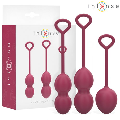 INTENSE Charli Kit de Bolas Kegel – Set Progresivo de 3 Niveles (Ocean Blue / Light Jade Green / Violet)