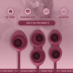 INTENSE Charli Kegel Ball Kit – 3 Progressive Pelvic Floor Training Balls (Ocean Blue / Light Jade Green / Violet)