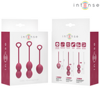 INTENSE Charli Kegel Ball Kit – 3 Progressive Pelvic Floor Training Balls (Ocean Blue / Light Jade Green / Violet)