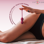 INTENSE Charli Kegel Ball Kit – 3 Progressive Pelvic Floor Training Balls (Ocean Blue / Light Jade Green / Violet)